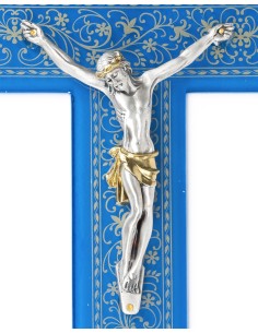 Blue Glass Wall Crucifix | Vatican Gift 2