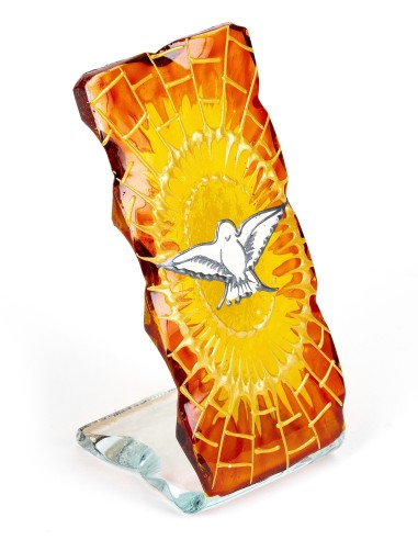 Dove Holy Spirit on Glass Size Small | Vatican Gift