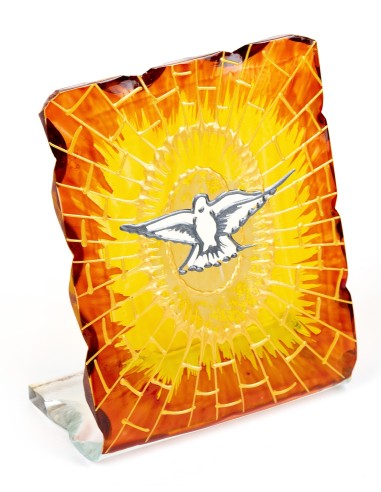 Dove Holy Spirit on Glass Size Medium | Vatican Gift
