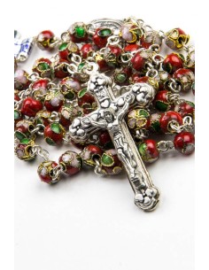 Red Cloisonne small Rosary Red Cloisonne small Rosary