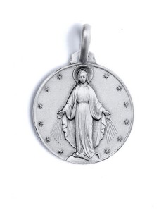 Sterling Silver Rounded Miraculous Medal