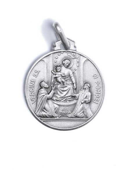 Sterling Silver Our Lady of Pompeii Medal