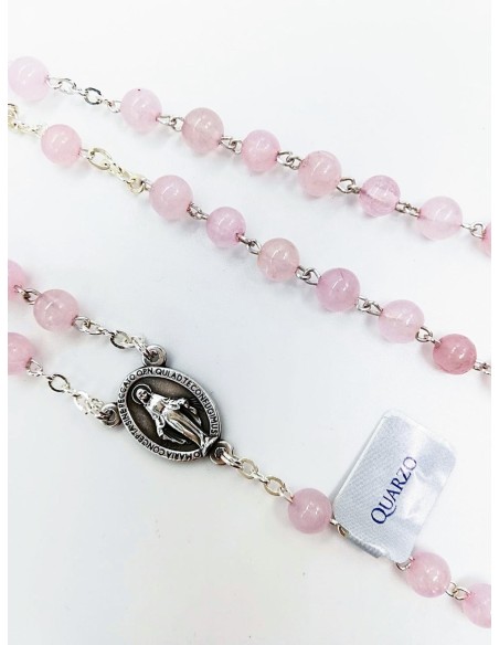 Pink Quartz Rosary  | Vatican Gift Pink Quartz Rosary  | Vatican Gift