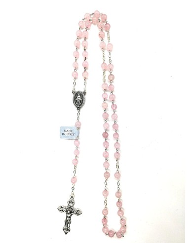 Pink Quartz Rosary  | Vatican Gift