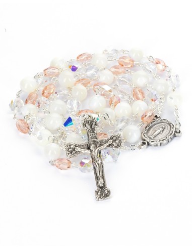 Crystal Mother of Pearl Rosary