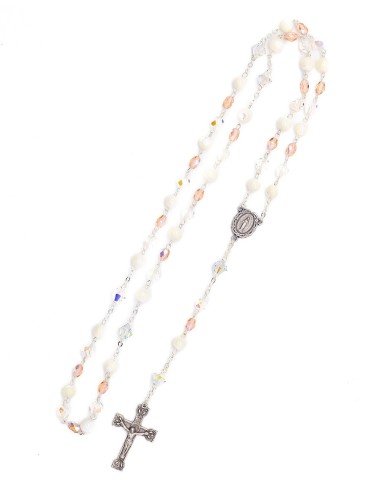 Crystal Mother of Pearl Rosary