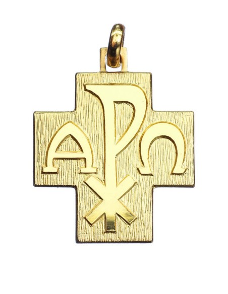 alpha and omega cross necklace