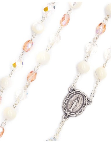 Crystal Mother of Pearl Rosary