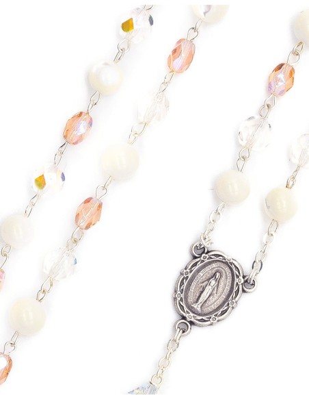 Crystal Mother of Pearl Rosary Crystal Mother of Pearl Rosary