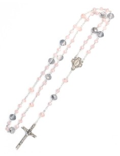 Purple Pink Glass Rosary | Vatican Gift 2
