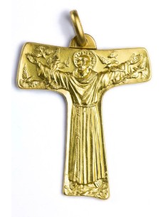 St. Francis from Assisi Tau gold plated St. Francis from Assisi Tau gold plated