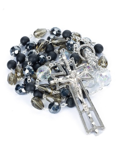 Dark Bohemian Glass Rosary