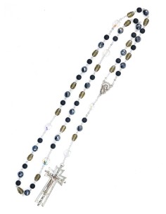 Dark Bohemian Glass Rosary 2