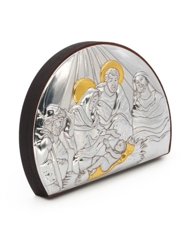 Nativity Metal Icon Glass Rosary Set