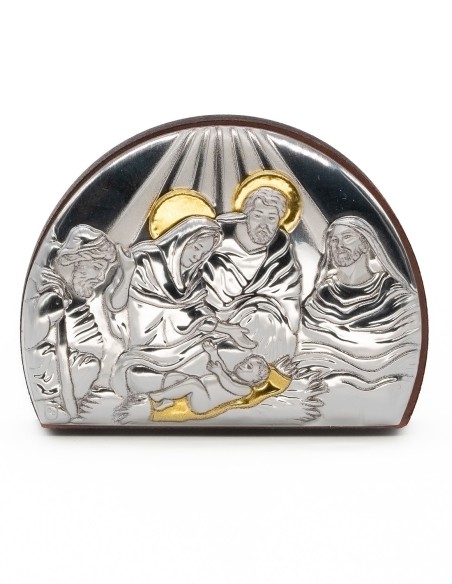Nativity Metal Icon Glass Rosary Set