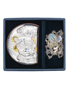 Nativity Metal Icon Glass Rosary Set 2