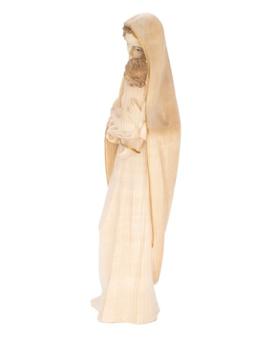 Virgin Mary Child Jesus Alpine Wood Statue
