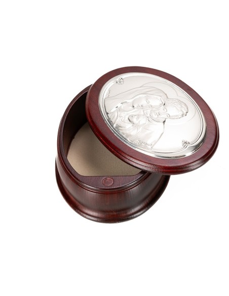 Holy Family Oval Rosary Box