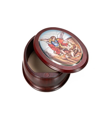 St. Michael Archangel Oval Rosary Box
