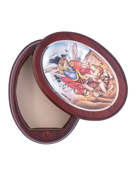 St. Michael Archangel Oval Rosary Box