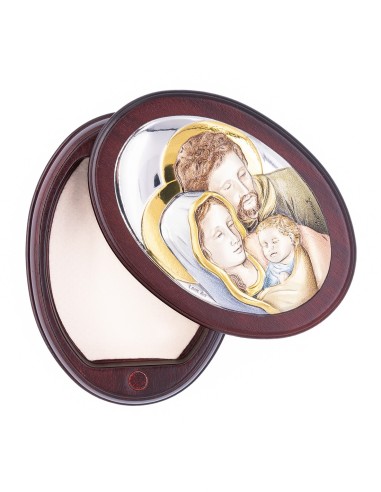 Holy Family Colours Oval Rosary Box