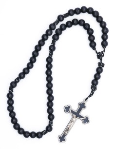 Paracord Dark Wood Rosary 2