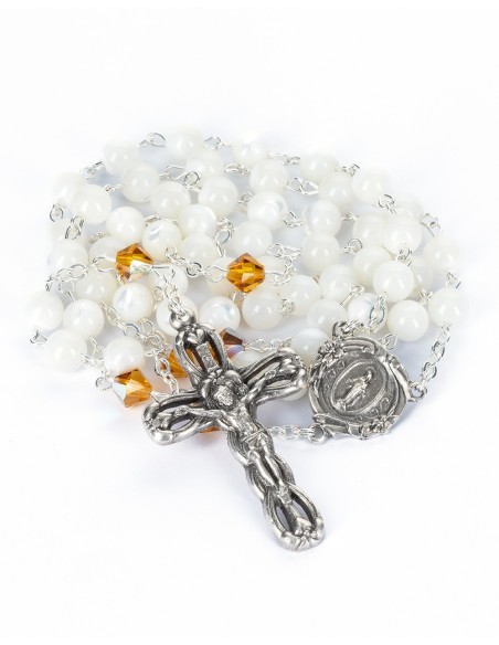 Mother of Pearls Crystal Rosary