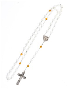 Mother of Pearls Crystal Rosary 2