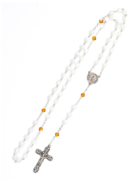 Mother of Pearls Crystal Rosary