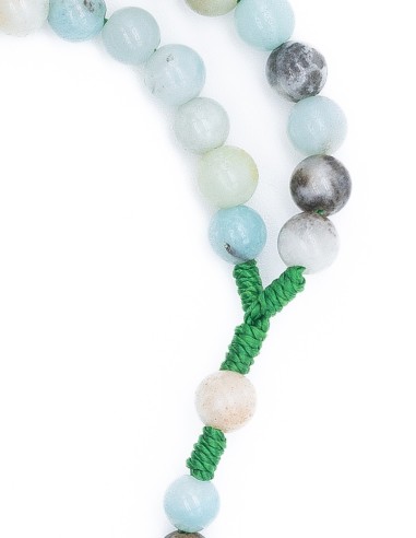 Green Paracord Amazonite Rosary
