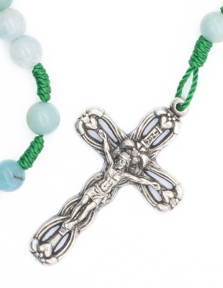 Green Paracord Amazonite Rosary