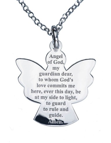 Guardian Angel Sterling Silver 925 Pendant big