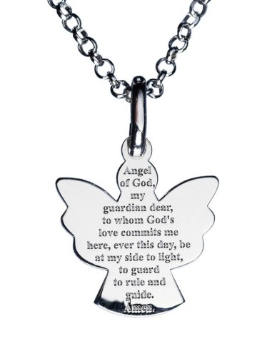 Guardian Angel Sterling Silver 925 Pendant small