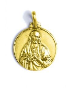 Scapular Medal Sterling Silver Gold Plated