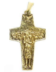 Pope Francis Pastoral Crucifix brass Pope Francis Pastoral Crucifix brass