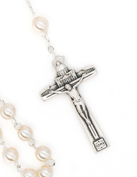 Jubilee Glass Pearls Rosary