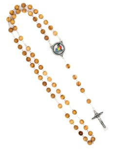 Olive Wood Jubilee Rosary 2