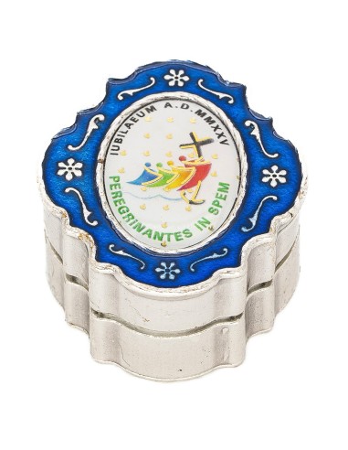 Blue Crystal Jubilee Rosary Box Set