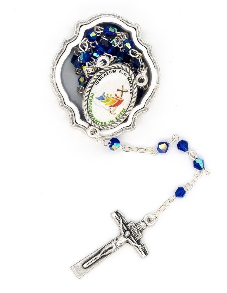 Blue Crystal Jubilee Rosary Box Set Blue Crystal Jubilee Rosary Box Set