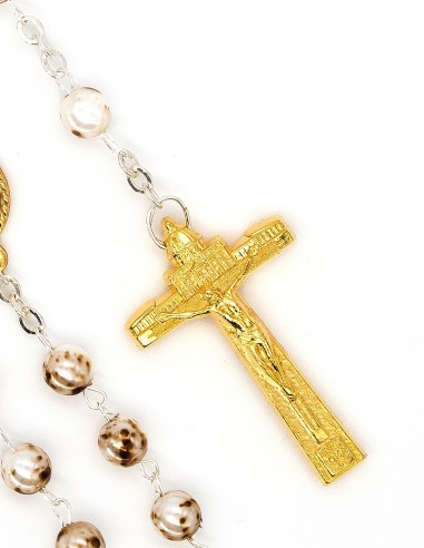 Variegate Glass Pearls Jubilee Rosary