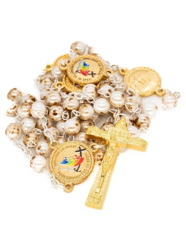 Variegate Glass Pearls Jubilee Rosary
