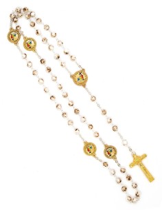 Variegate Glass Pearls Jubilee Rosary 2