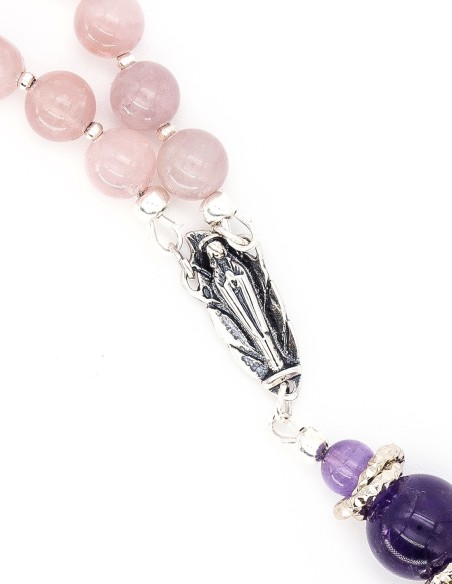 Sweet Rose Quartz Amethyst Rosary