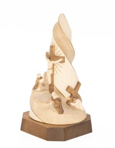 Calvary Easter Scene Flame Alpine Wood 2