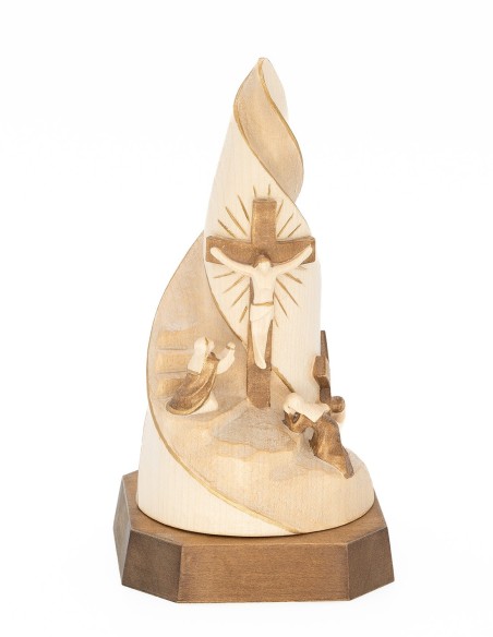 Calvary Easter Scene Flame Alpine Wood