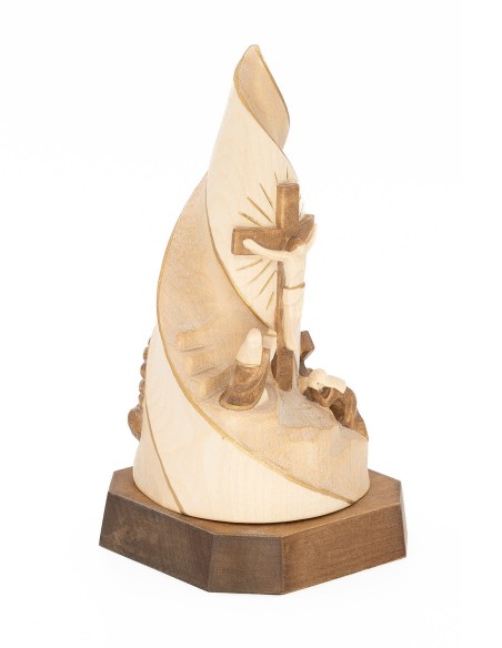 Calvary Easter Scene Flame Alpine Wood