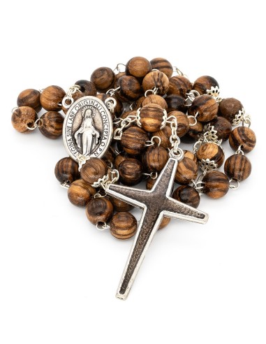 Variegated Wooden Beads Rosary