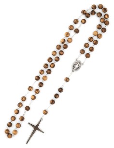 Variegated Wooden Beads Rosary 2
