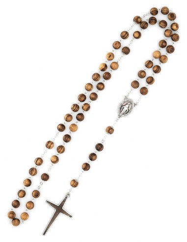 Variegated Wooden Beads Rosary