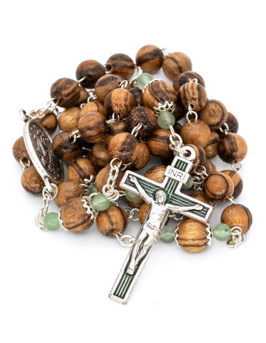 Variegated Wood Aventurine Beads Rosary